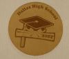 graduation leather coaster