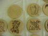 celtic and medieval leather coasters