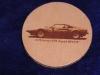 photo laser engraved leather coaster ferrari