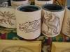 leather can cooler - dragon