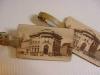 leather photo engraved luggage tag