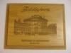photo laser engraved red alder wood plaque