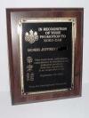 brass engraved plaque award