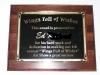 brass plaque award