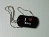 i love you dog tag