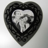 photo laser engraved custom acrylic shape white filled