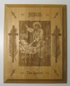 Jesus the Healer Plaque-Solid Red Alder