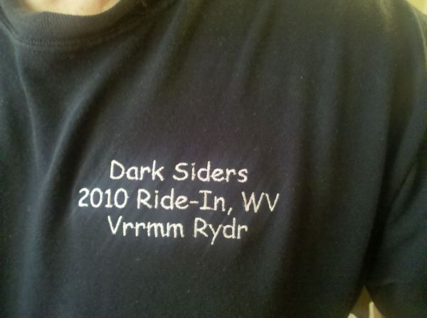 Dark Siders Ride-In Tee Shirt - Click Image to Close