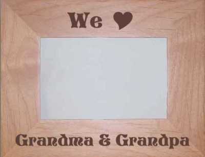 Frame - Grandma & Grandpa (heart) - Click Image to Close