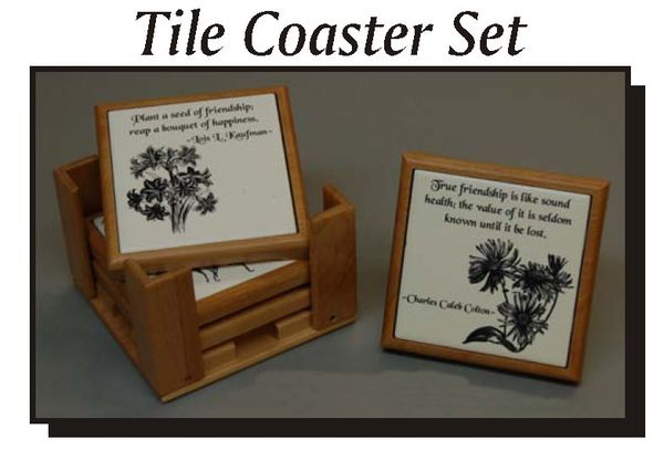 Tile Coaster Set - Click Image to Close