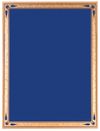 6" x 8" Blue/Gold Brass Teardrop Plaque Plate